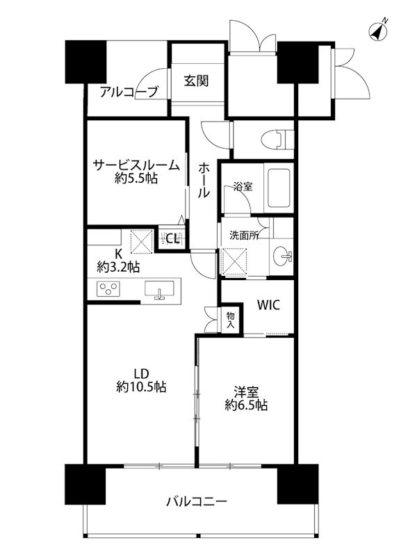 ダイアパレス白山 1507号室 間取り図