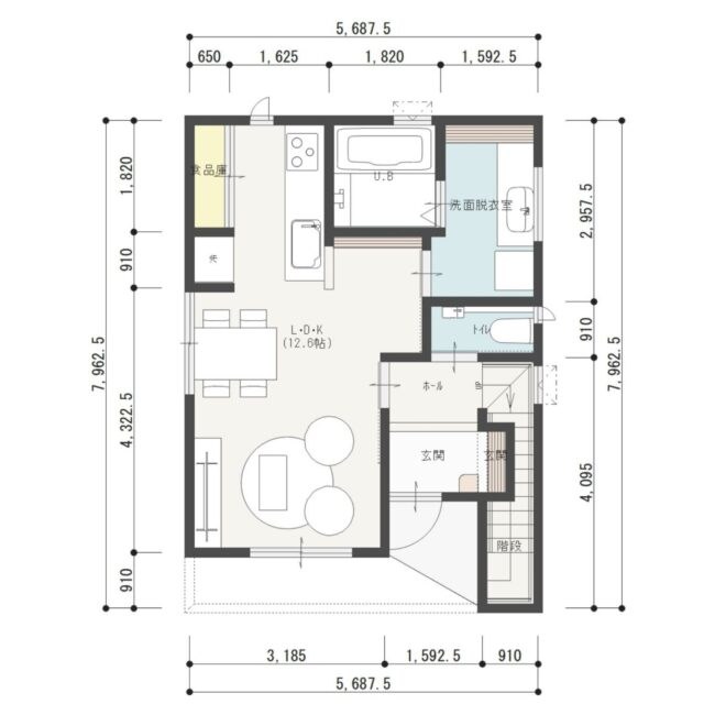 江南区鵜ノ子2丁目新築戸建　F 間取り図