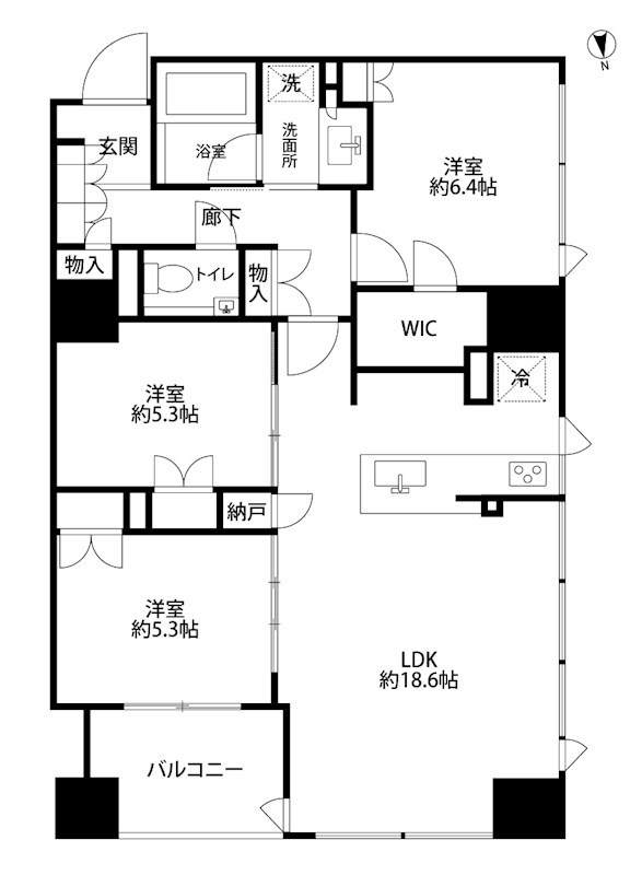 アイコニックタワー新潟ステーション 間取り図