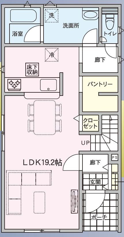 東区宝町新築戸建　2 間取り図