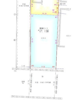 中央区関屋売地  間取り図