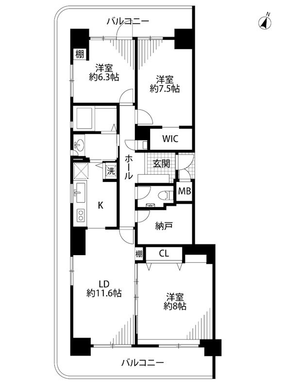 リバーシティー日東 間取り図