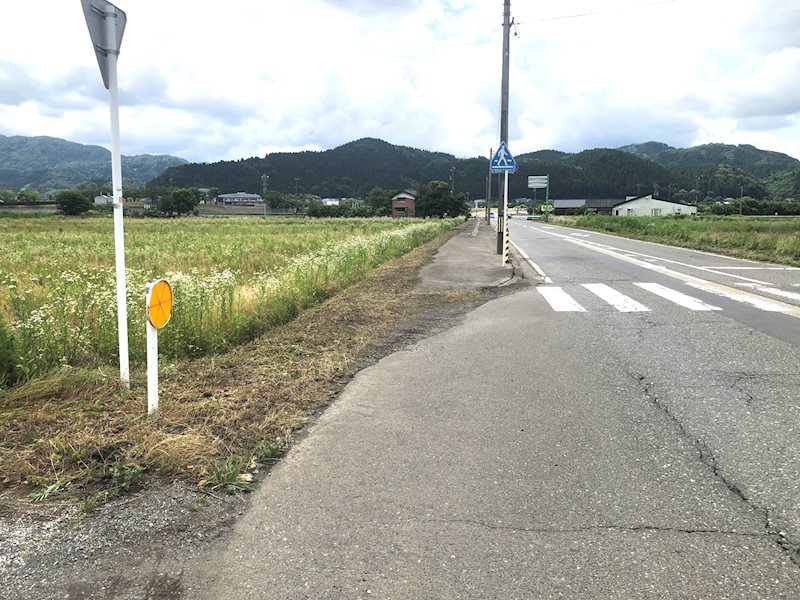 坂井市丸岡町上久米田 現地写真（前面道路含む現地写真）
