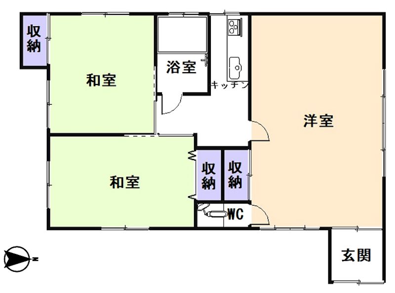 あわら市二面　中古戸建 間取図・土地図