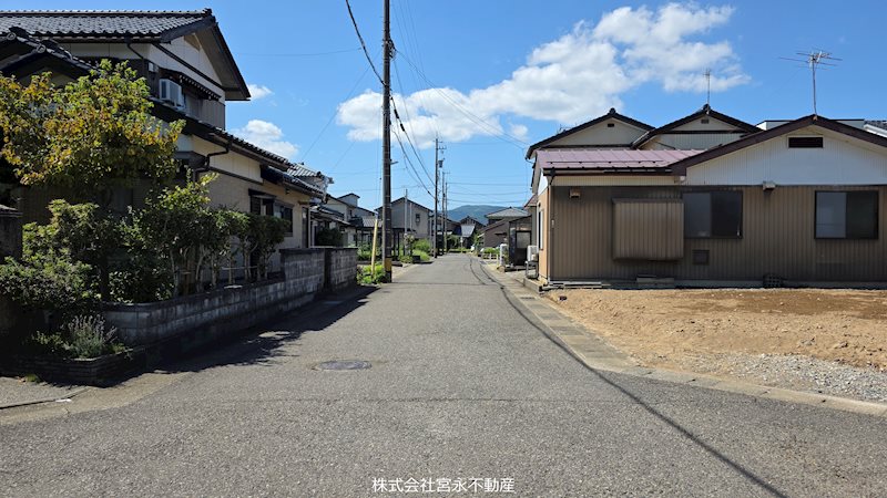 福井市高塚町　売地 現地写真（前面道路含む現地写真）