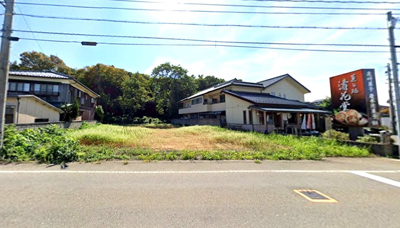 坂井市三国町南本町1丁目　売地 現地写真（前面道路含む現地写真）
