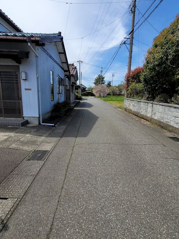 坂井市坂井町上新庄　売土地 現地写真（前面道路含む現地写真）