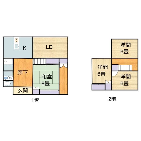 愛知県知多郡武豊町冨貴臓ノ内 間取図・土地図