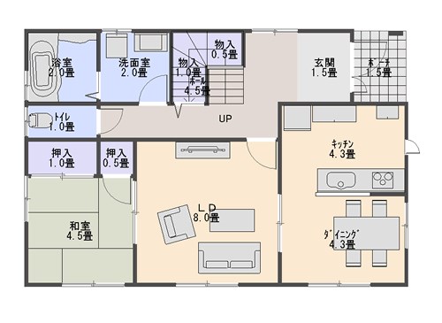 【ダミー物件】コーポラス_チラシテスト用_301 間取図・土地図