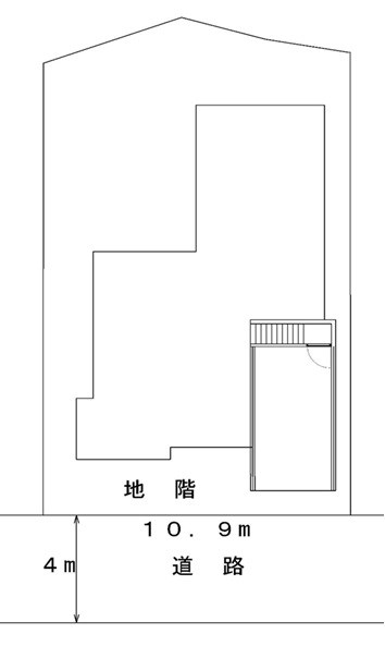 箕面市桜6丁目土地(上物有) 間取り図