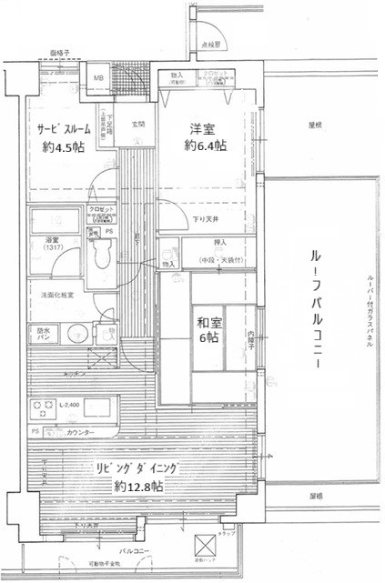 ダイアパレス豊中城山 間取り図