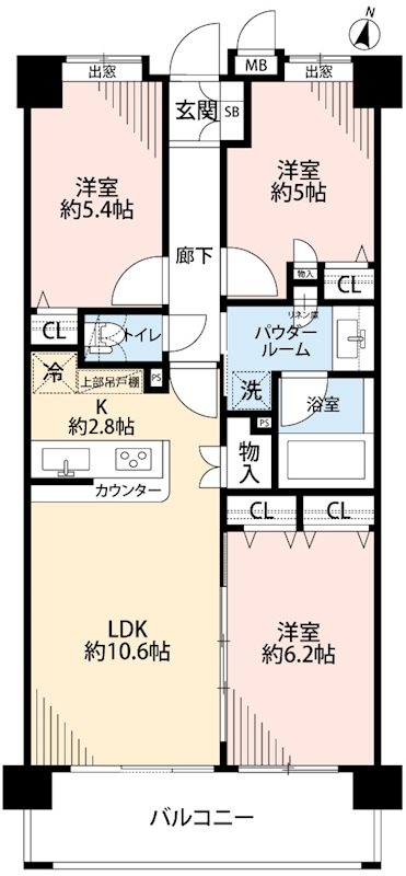 サンデュエル湘南平塚アクアステージ 間取図・土地図