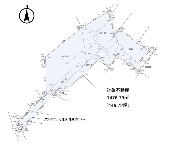 神奈川県藤沢市鵠沼藤が谷３丁目 全体区画図