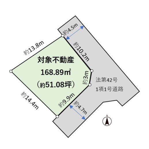 神奈川県秦野市東田原 区画図