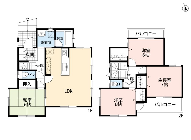 神奈川県厚木市愛名 間取図・土地図