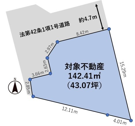 神奈川県平塚市唐ケ原 区画図