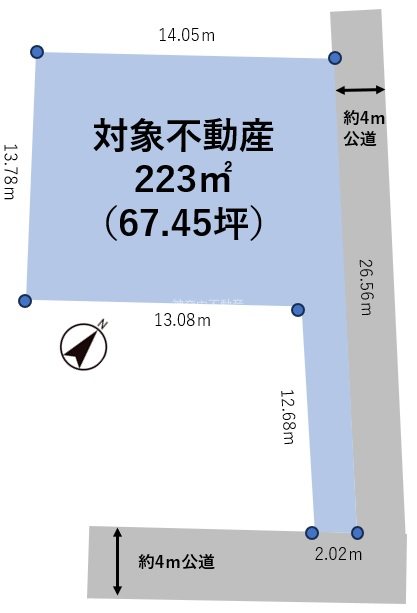 神奈川県平塚市纒１丁目 区画図