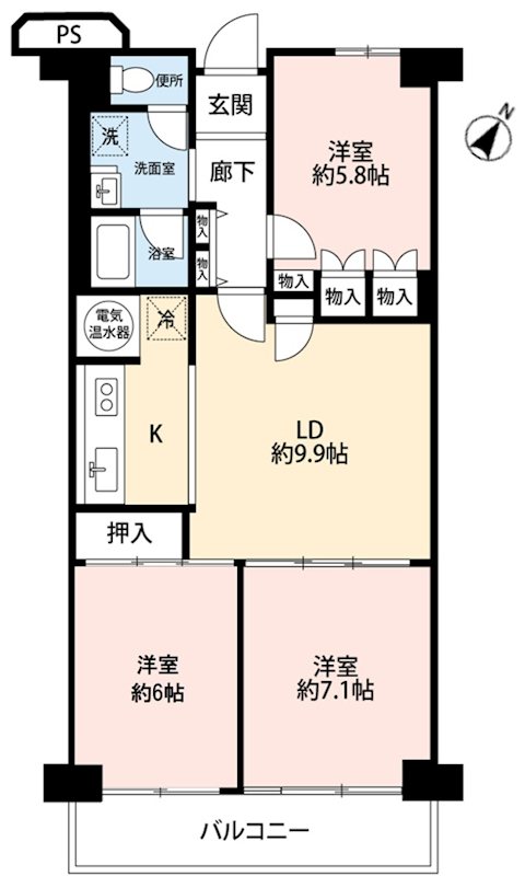 神奈川県厚木市中依知 間取図・土地図
