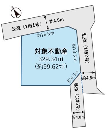 神奈川県秦野市東田原 区画図