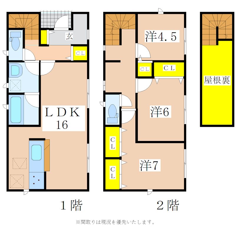 鹿児島県鹿児島市紫原６丁目 間取図・土地図