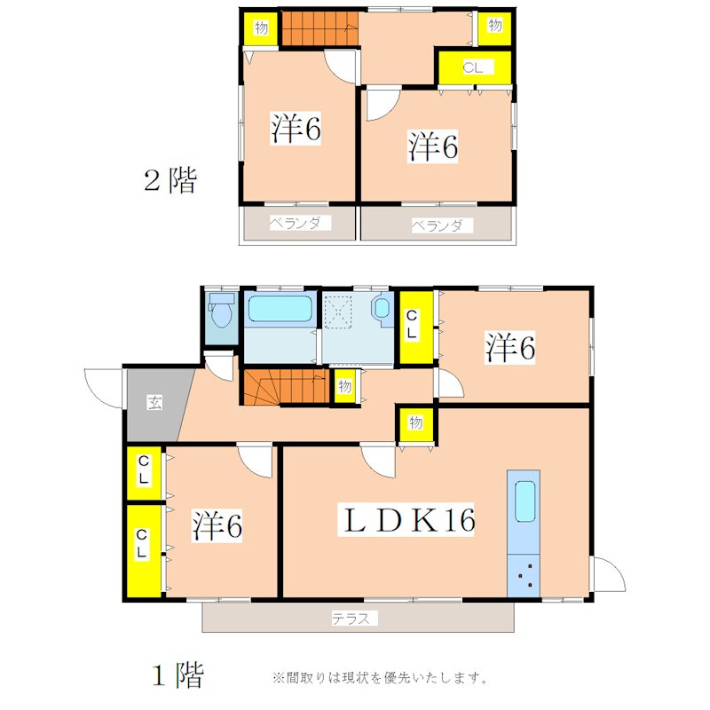 鹿児島県鹿児島市吉野町 間取図・土地図