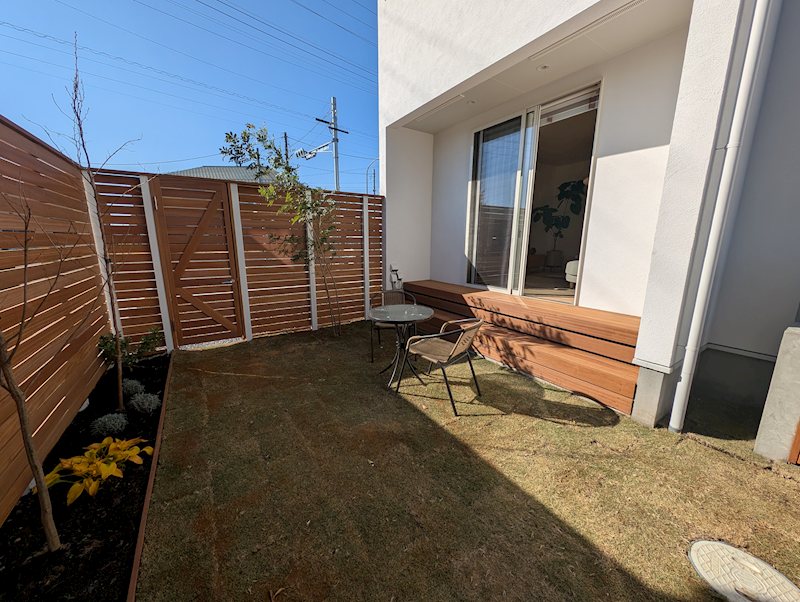 【モデルハウス】■稲田4950万円新築建売■佐野小学校エリア♪ 現地写真（庭）