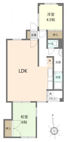 三ッ沢住宅B棟 間取図・土地図