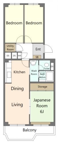 ドルフ青葉台1号棟 間取図・土地図