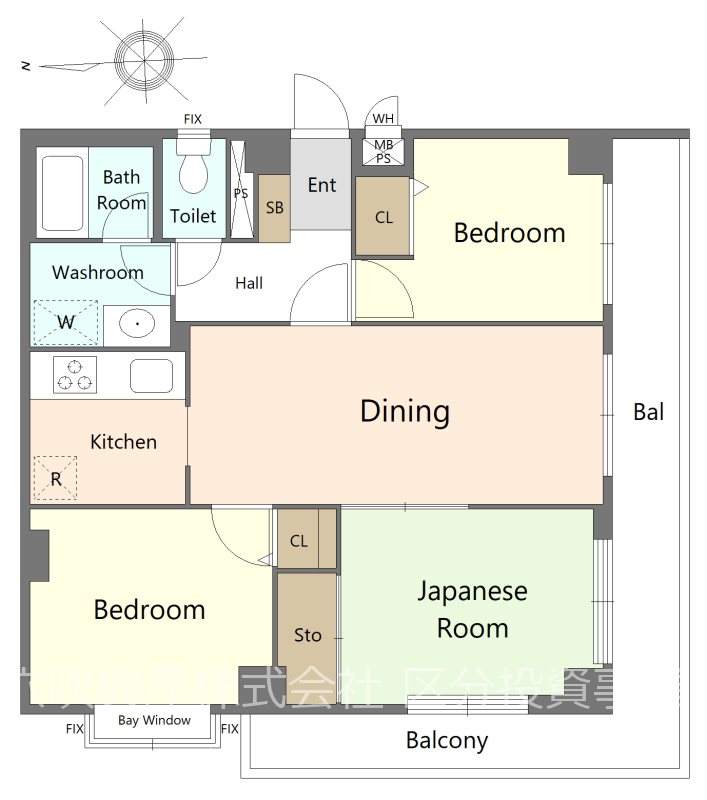 ライオンズマンションお花茶屋第2 間取図・土地図