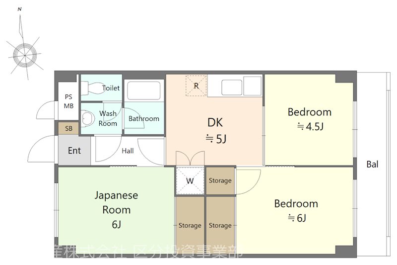 トーア東糀谷マンション 間取図・土地図