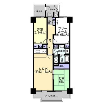 シティハイツ住之江弐号棟 間取図・土地図