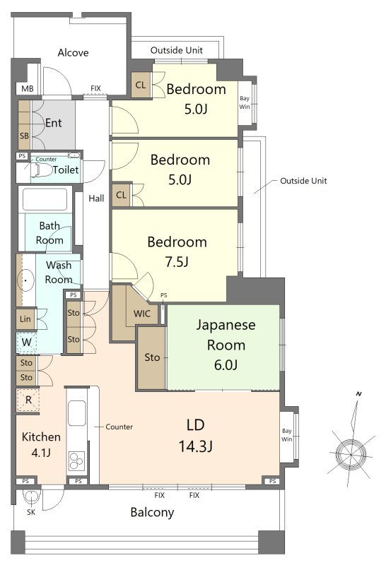 ブランズたまプラーザ美しの森グラシス 間取図・土地図