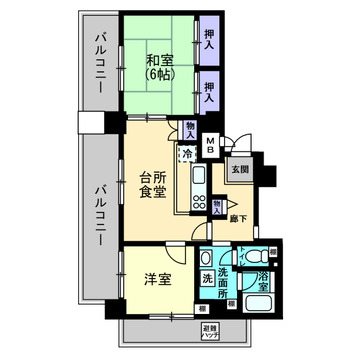 コープ野村御池 間取図・土地図