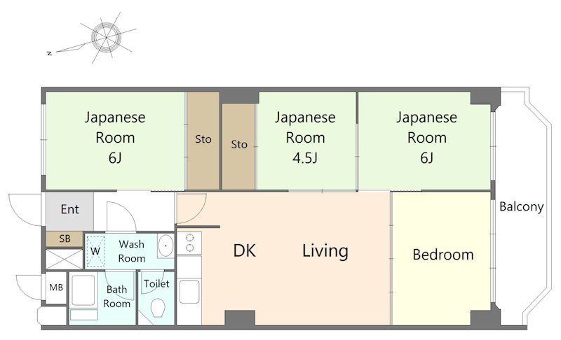 市川国府台マンション 間取図・土地図