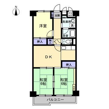 梅津グランドハイツ 間取図・土地図