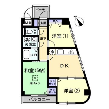 アムール逆瀬川 間取図・土地図