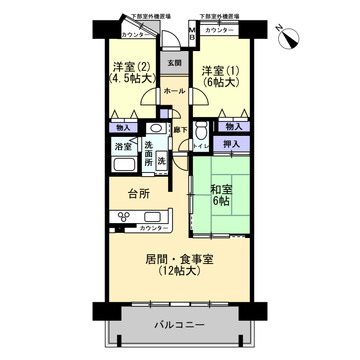 シャレール関目26号棟 間取図・土地図