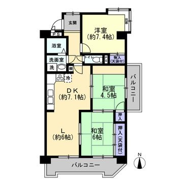 ユニーブル旭ヶ丘 間取図・土地図
