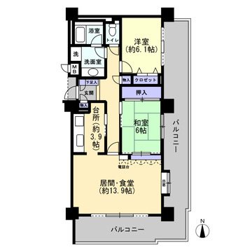 ロイヤルシャトー白壁 間取図・土地図