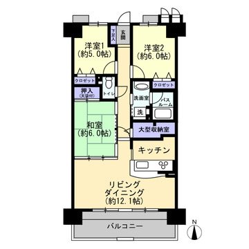 ライオンズガーデン京命 間取図・土地図
