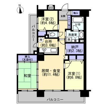藤和シティコープ豊田久保町 間取図・土地図
