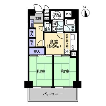 千種通スカイマンション 間取図・土地図