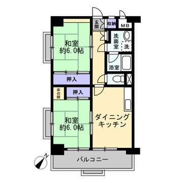 ライオンズマンション星ヶ丘 間取図・土地図