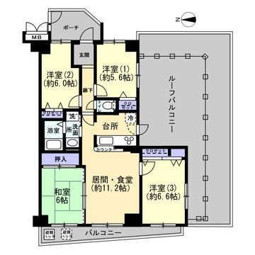 パレス尼崎 間取図・土地図