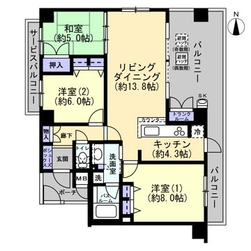 レピア東園田WEST 間取図・土地図