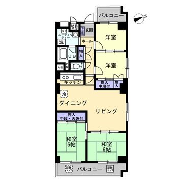 日興宝塚南口スカイマンション 間取図・土地図