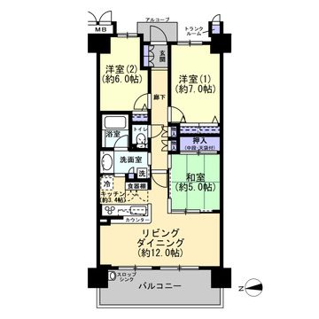リバーガーデン森の城 間取図・土地図