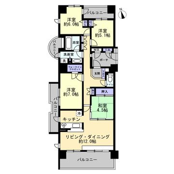 京阪東ローズタウン・ファインガーデン 間取図・土地図