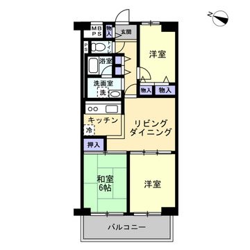 クロバーハイツ江戸堀 間取図・土地図
