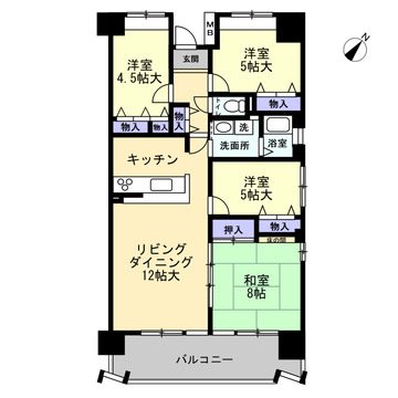 シャレール関目26号棟 間取図・土地図